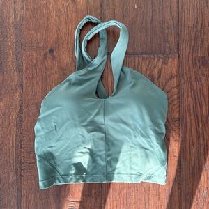 Lululemon cross neck Green Halter Top